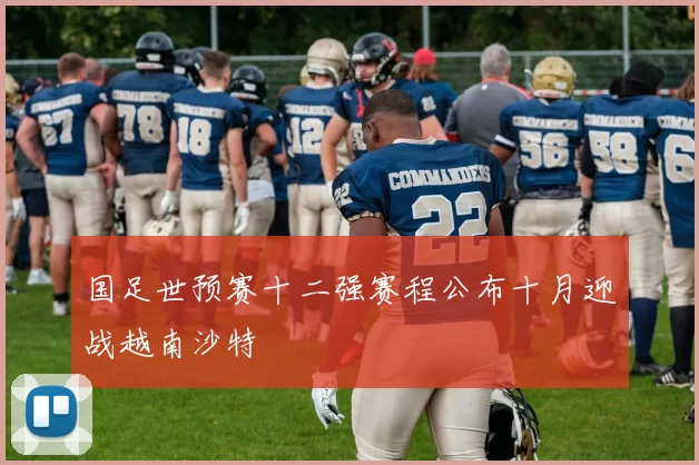 国足世预赛十二强赛程公布十月迎战越南沙特