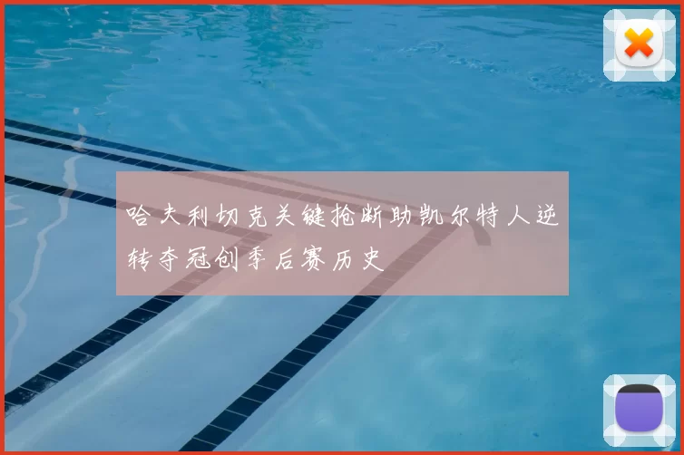 哈夫利切克关键抢断助凯尔特人逆转夺冠创季后赛历史